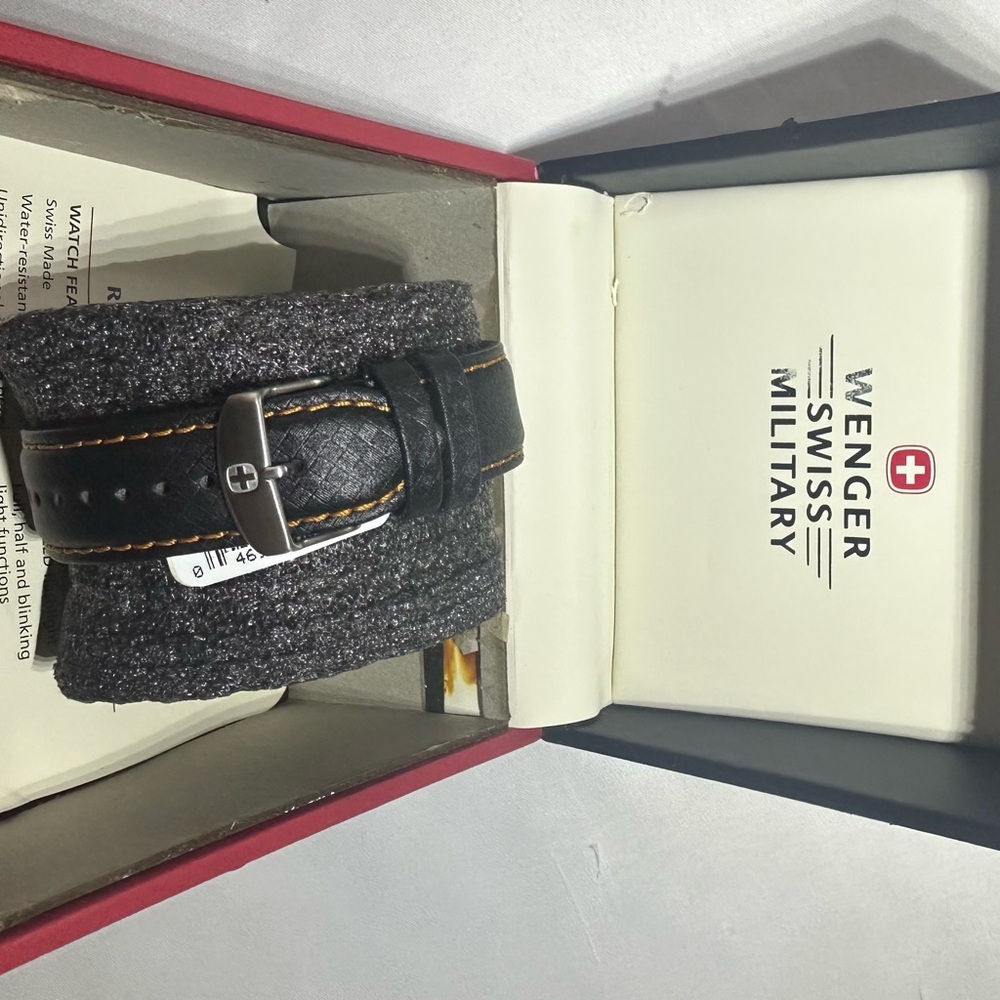 Wenger Black Watch with Orange Accents - Picture 3 of 4